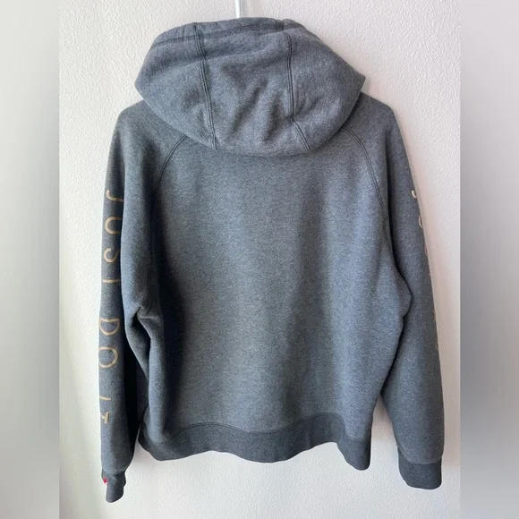 Nike Women’s Gray and Gold Hoodie Size Large - Picture 3 of 4